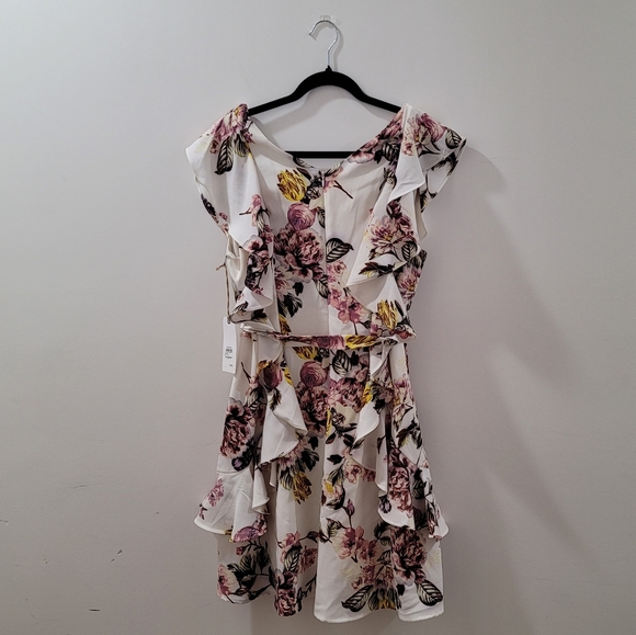 Leith Floral Mid-Length Dress from Nordstrom - Picture 2 of 10